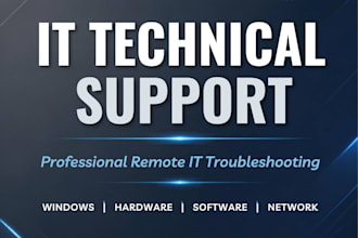 provide remote IT support and technical troubleshooting