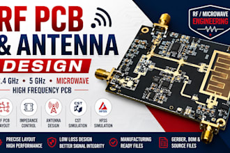 design rf pcb, antenna, microwave circuit, and high frequency pcb layout