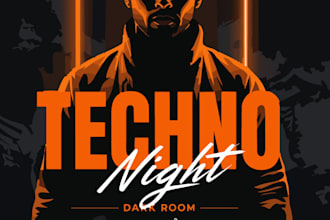 design a professional music event flyer or dj poster