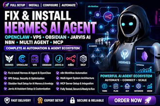 fix install hermes ai agent openclaw vps obsidian jarvis ai n8n multi agent mcp