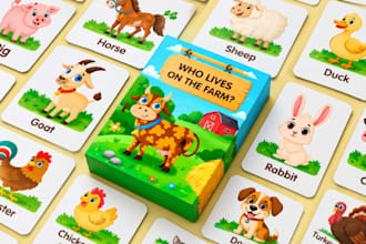 design educational flashcards learning cards memory card game custom card games