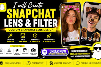create snapchat lens snapchart filter design custom snapchat filter lens