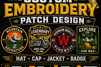 do custom embroidery digitizing for patches and badges