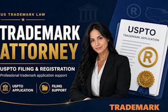 be your US trademark attorney for uspto filing and registration