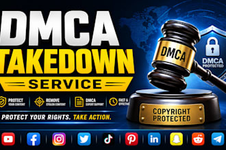 assist with copyright infringement and dmca takedown requests