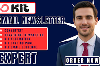 setup convertkit newsletter kit automation kit landing page kit email sequence