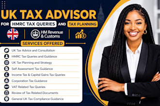 be your UK tax advisor for hmrc tax queries and tax planning