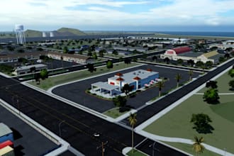 build a custom roblox city map and 3d environment in roblox studio