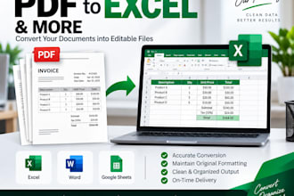 convert PDF to excel, word and google sheets accurately