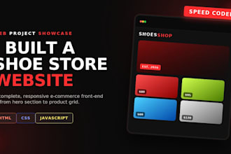 design a modern shoes website for your business