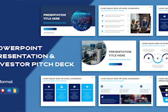 design or redesign quick and urgent powerpoint presentaion and pitch deck