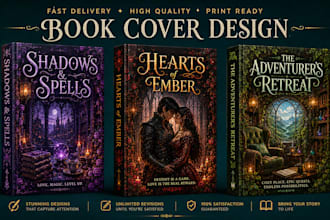 design fantasy book cover, litrpg, fantasy romance, gothic, cozy cover design