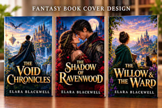design fantasy book cover, litrpg, fantasy romance, gothic, cozy cover design
