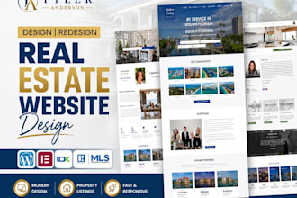 design wix real estate website and real estate website property development, wix