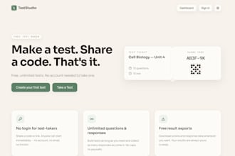 create a web application for you