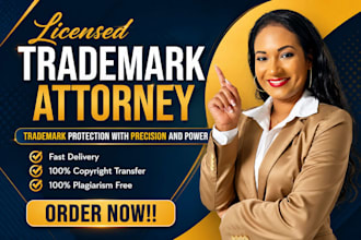 be USA tademark registration attorney on uspto, brand registry
