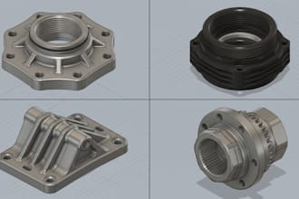 mechanical parts engineering cad design fusion 360 brackets enclosures models 3d