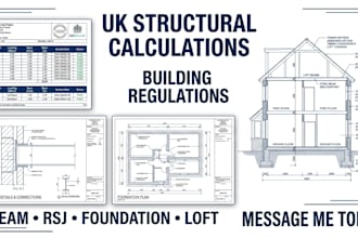 provide structural calculations for UK building regulations