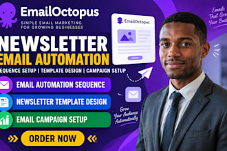 build emailoctopus newsletter email automation sequence template campaign