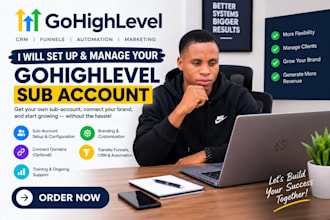 create and configure your gohihglevel sub account
