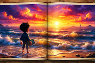 create stunning 3d children book illustration