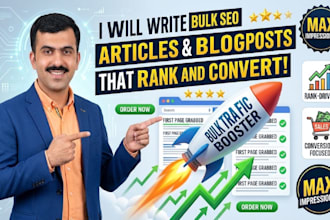 write bulk SEO articles and blog posts that rank and convert
