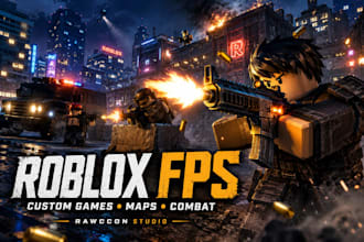 custom roblox fps game, shooter map, or combat system