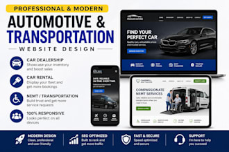 build car dealership website, car rental, nemt and transportation website