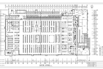 redraw detail supermarket floor plan, 2d hypermarket layout, grocery store draft