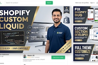 fix shopify liquid bugs and build custom shopify sections