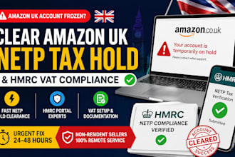 clear amazon UK marketplace netp tax hold and hmrc vat