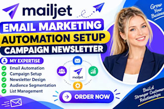 set up mailjet email automation newsletter campaigns and workflow setup solution
