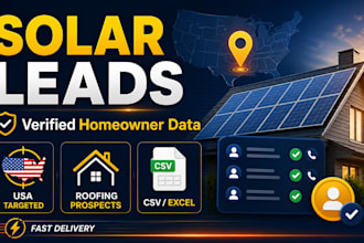 provide verified solar leads, homeowner leads and roofing leads