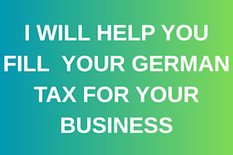 prepare your german tax return and provide professional tax