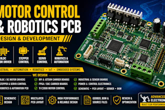 design motor controller, carrier board, robotics and industrial electronics pcb