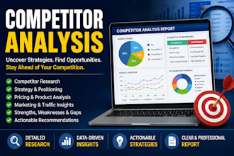 do competitor research,market analysis and business research