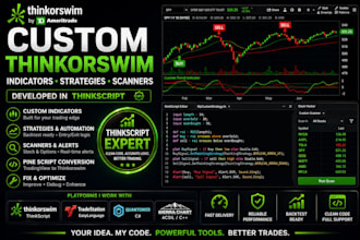 develop custom thinkorswim indicators strategies and scanners in thinkscript