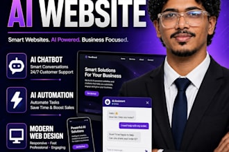 build an ai powered website with chatbot and automation