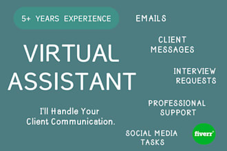 be your virtual assistant for emails and admin tasks