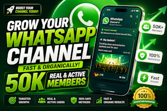 grow your whatsapp channel to 50k followers via professional bulk SMS marketing
