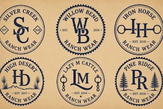 design a custom cattle brand logo for your ranch or livestock business