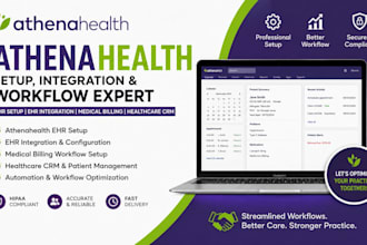 do athenahealth ehr setup, medical billing, healthcare crm