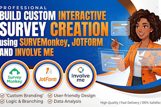 build custom interactive surveys using surveymonkey, jotform and involve me