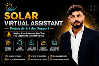 be your expert solar virtual assistant and project manager