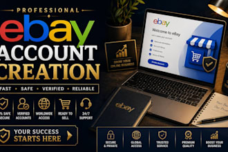 do ebay account creation, ebay setup, ebay listing, ebay dropshipping