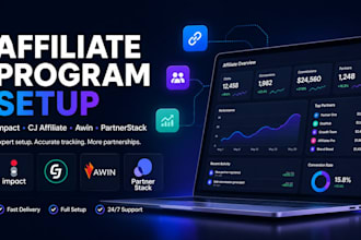 affiliate impact, cj affiliate, awin and partnerstack programs