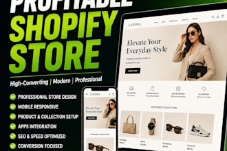 create a professional and profitable shopify store