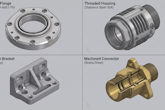 manufacturing cad 3d printing design step stl fusion 360 cnc ready 3d model cad