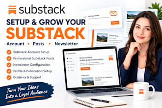 setup substack account, substack expert, substack post substack newsletter