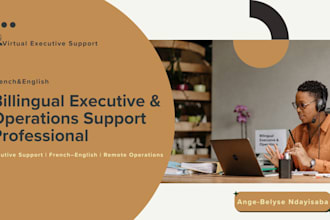 be your bilingual french and english virtual assistant